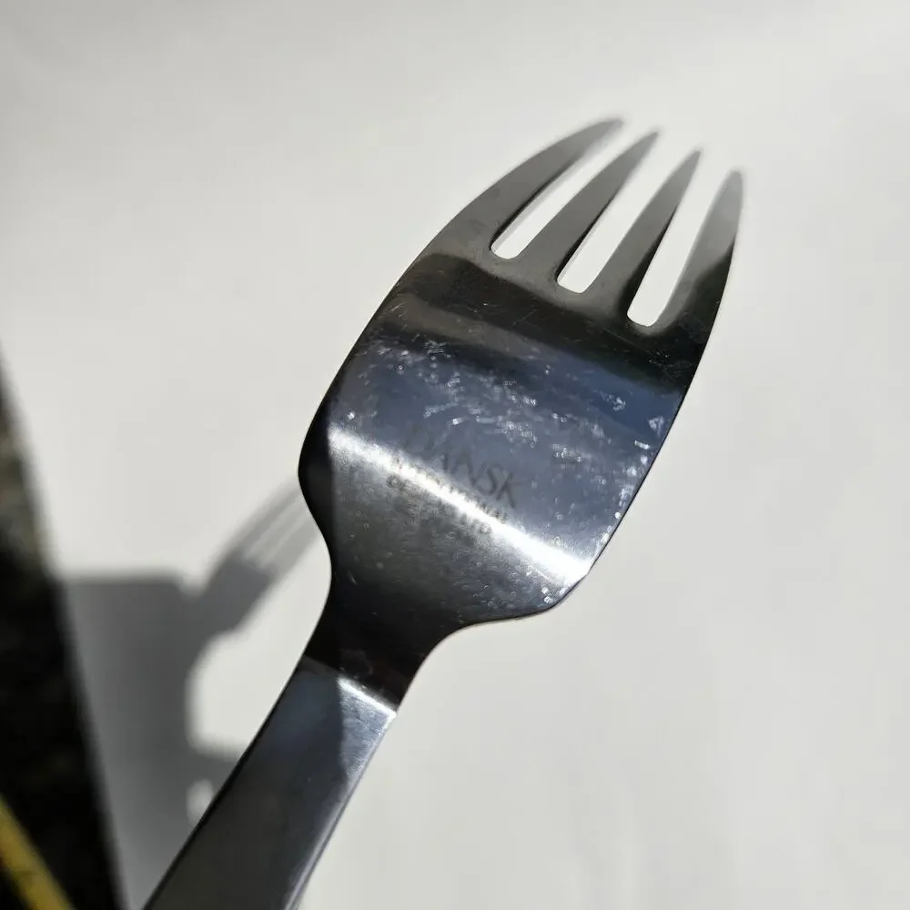 PYRAMID by Dansk Serving Fork Solid Stainless Steel 9.5